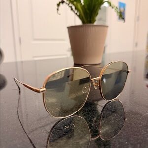 GENTLE MONSTER Gold Frame Glasses